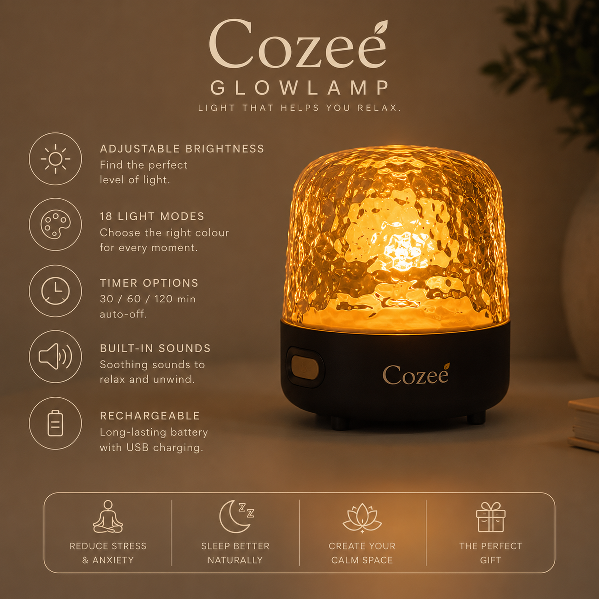 Cozee™ CalmGlow Lamp